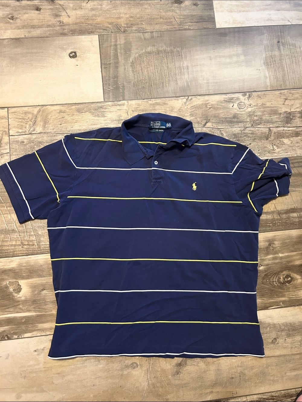 Men’s vintage Ralph Lauren polo striped XXL. Part of golf/performance line